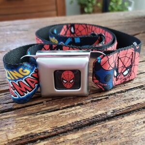 Buckle-Down Spider-Man  Belt with Silver Buckle